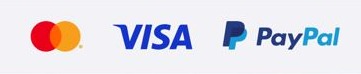 Payment Logos - MasterCard, Visa, PayPal
